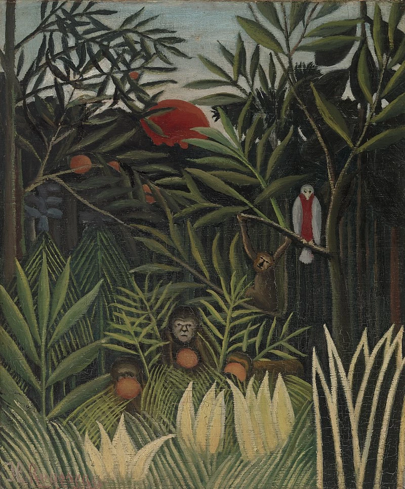 Scimmie e pappagalli nella foresta vergine - Barnes Foundation, Merion, Pennsylvania